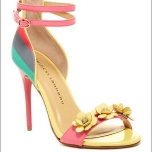 Colorful Floral Heeled Sandal